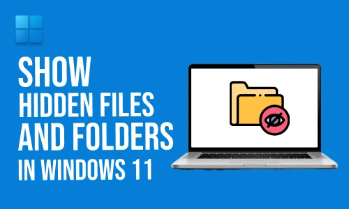 How to show hidden files and folders in Windows 11